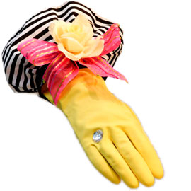 Designer Dish Glove - Antique Lace