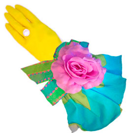 Designer Dish Glove - Antique Lace
