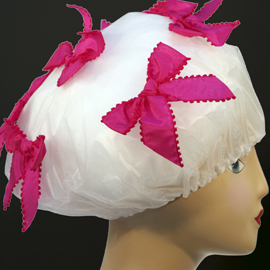 Shower Cap - Hot Pink Bells 724 - Hot Pink Bells, Shower Cap
