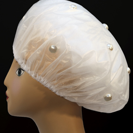 Shower Cap - Pearls 890 - Pearls, Shower Cap