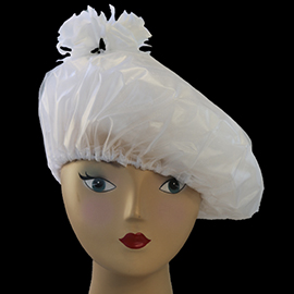 Shower Cap - White Perfect Rose 1012 - White Perfect Rose, Shower Cap