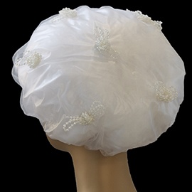 Shower Cap - Pearl Bows 856 - Pearl Bows, Shower Cap
