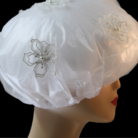 Shower Cap - Irridenscent white background (close up) Irridenscent white background (close up), Shower Cap