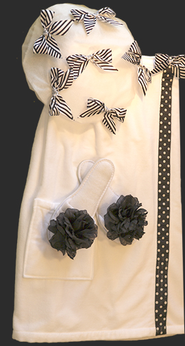 set - Black & White Stripe