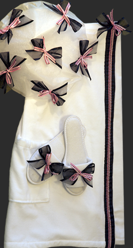 set - Black & pink ribbons