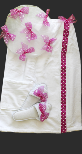 set - Small pink bows